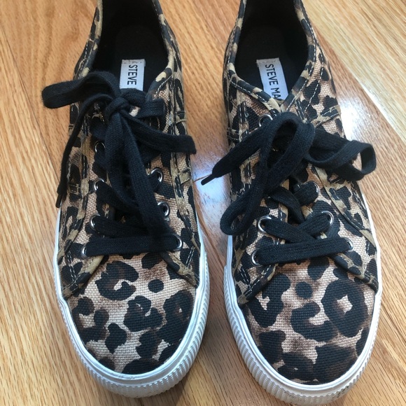 Steve Madden Leopard Print Platform Sneakers! - Picture 3 of 10